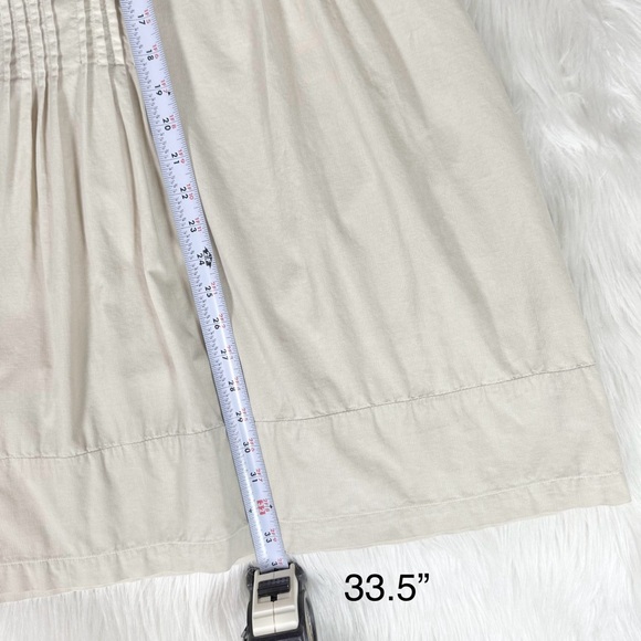 CP Shades Pintuck Pleated Velvet Corduroy Cream 3/4 Sleeve Roll Tab Tunic Top M - Picture 13 of 14